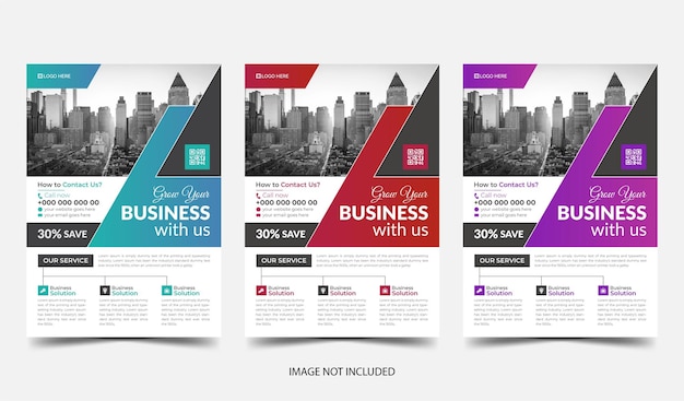 corporate business flyer design template