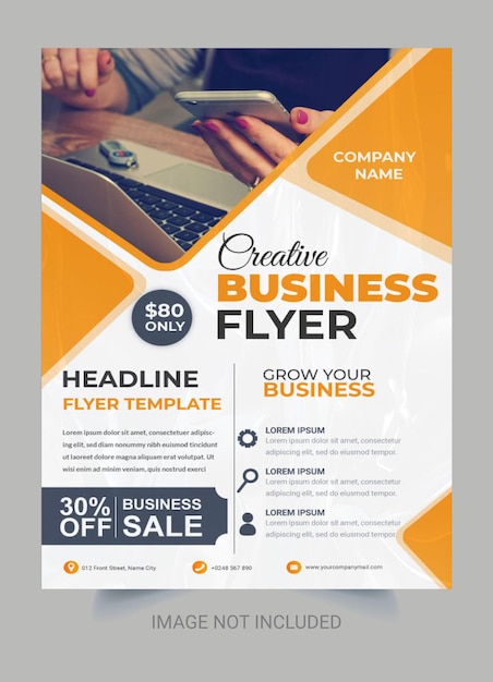 Vector corporate business flyer design template