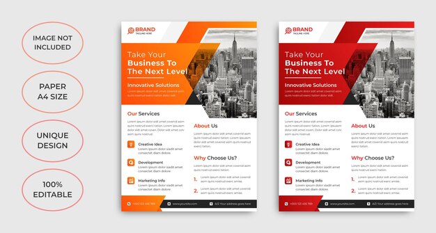 Corporate business flyer design template