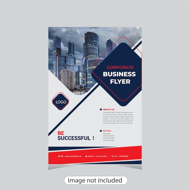 Corporate business flyer design template