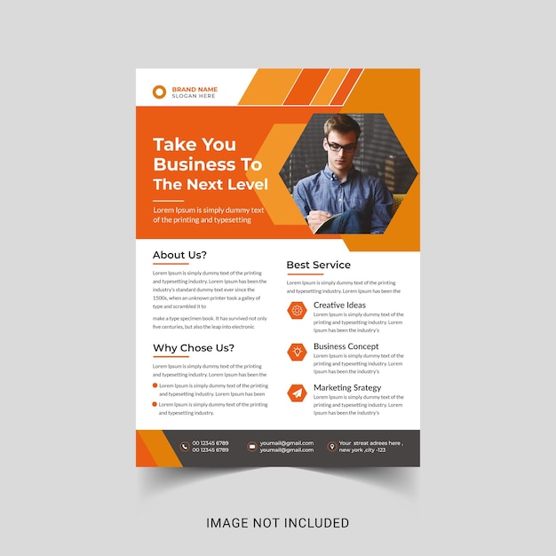 Corporate business flyer design template