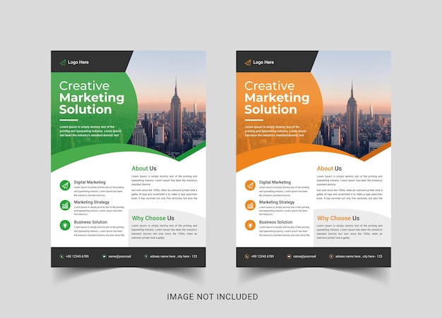 corporate business flyer design template