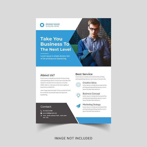 Corporate business flyer design template