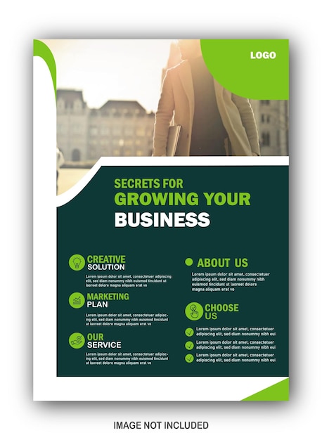 Corporate business flyer design template