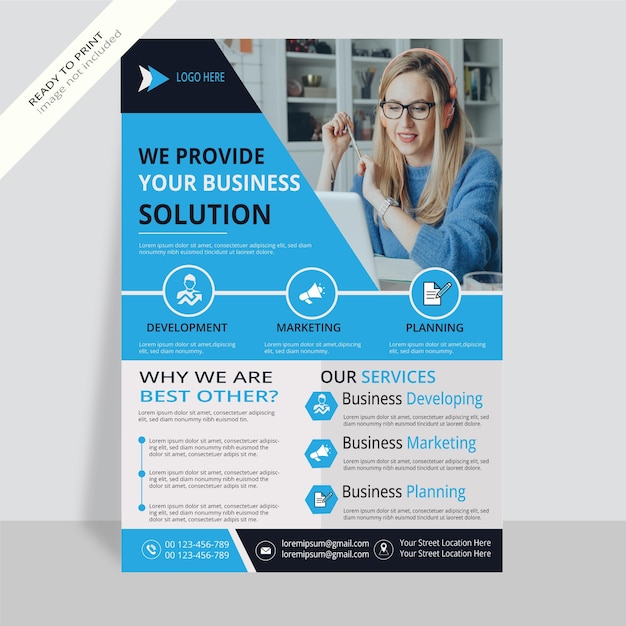 Corporate Business Flyer Design Template