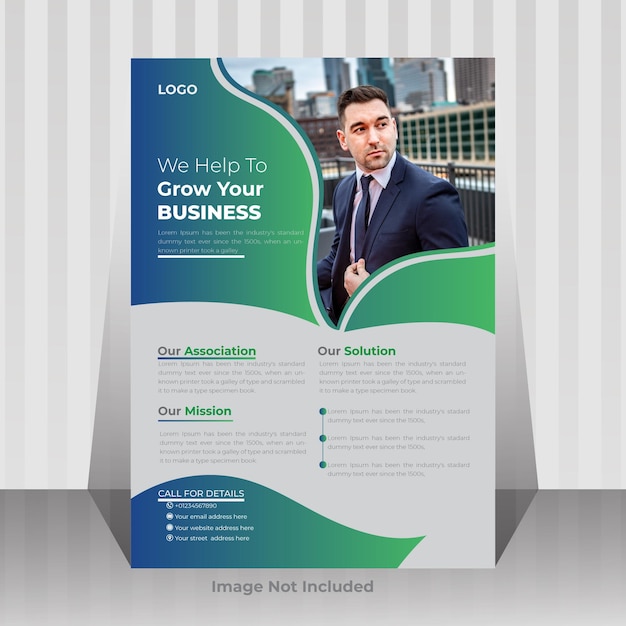 corporate business flyer design template