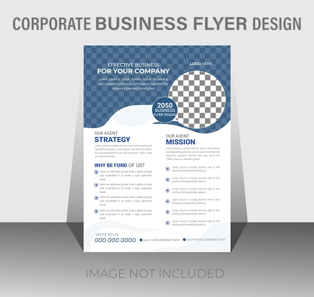 Corporate business flyer design template