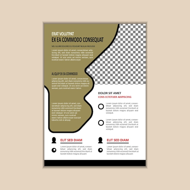 Corporate business flyer design template