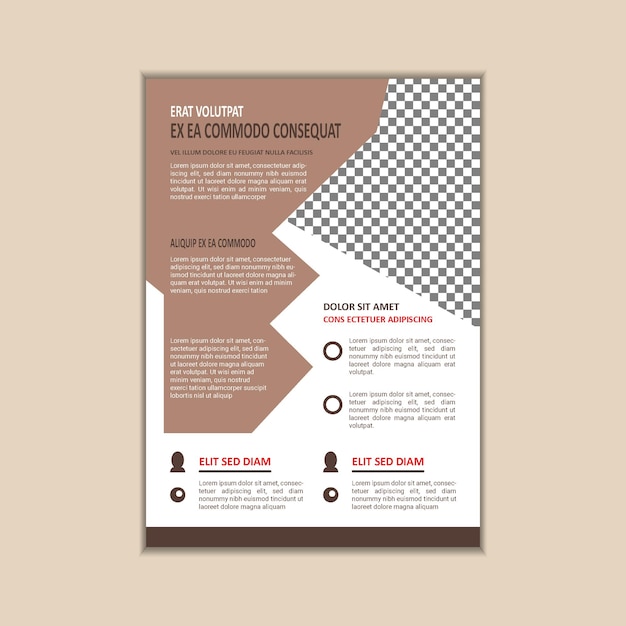 Шаблон дизайна корпоративного бизнес-Flyer
