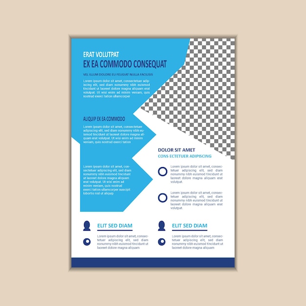 Corporate business flyer design template