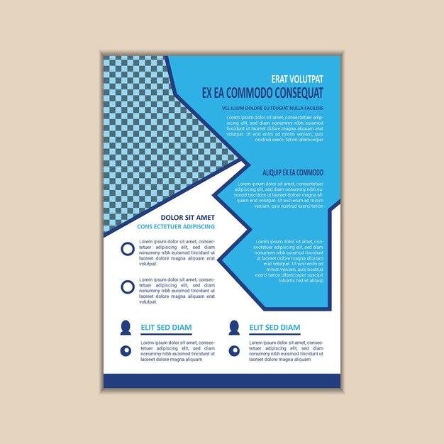 Vector corporate business flyer design template