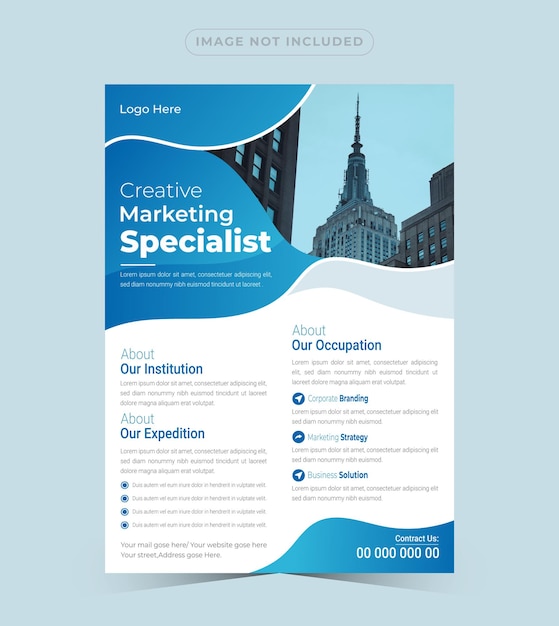 Corporate Business Flyer Design Template,