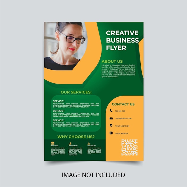 corporate business flyer design template