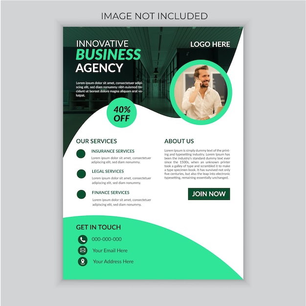 Vector corporate business flyer design