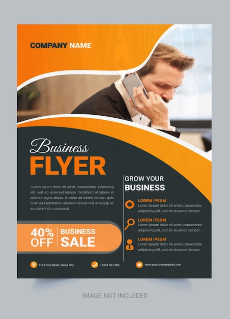 Vector corporate business flyer design