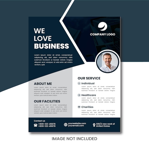 Vector corporate business flyer design