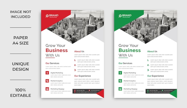 Vector corporate business flyer design