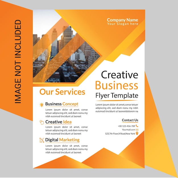 Vector corporate business flyer design