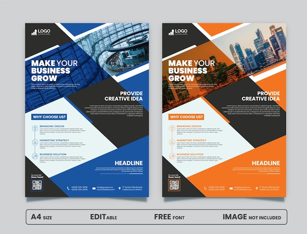 Brochure aziendali creative o modello di progettazione poster poster