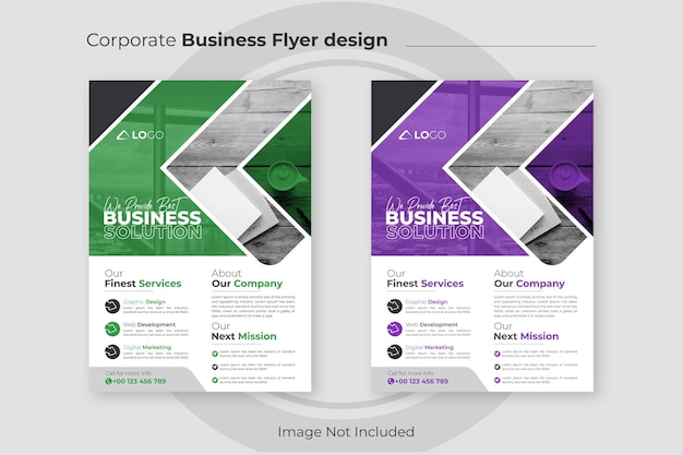 Vector corporate business flyer design