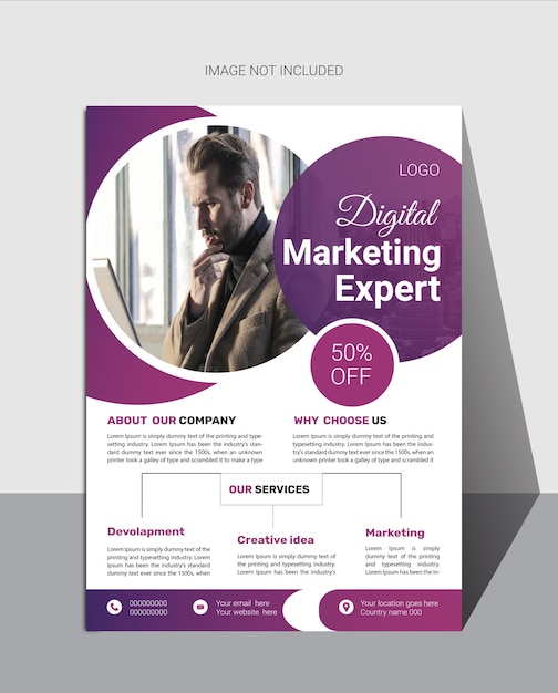 Vector corporate business flyer design