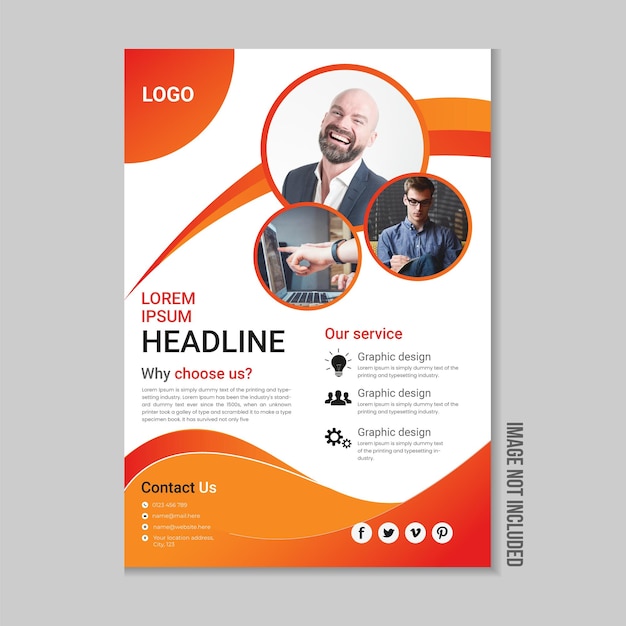 Vector corporate business flyer flyer cover design digital marketing flyer business brochure template