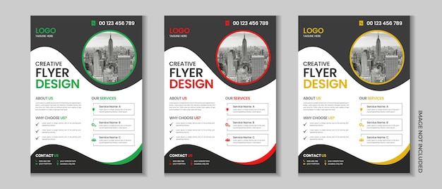 Корпоративный бизнес-флайер дизайн обложки флайера Цифровой маркетинговый флайер шаблон деловой брошюры