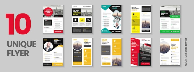 Corporate business flyer flyer cover design digital marketing flyer business brochure template