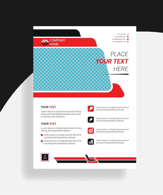 Corporate business flyer layout Modern flier template design for business