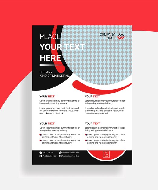 Corporate business flyer layout modern flier template design for business