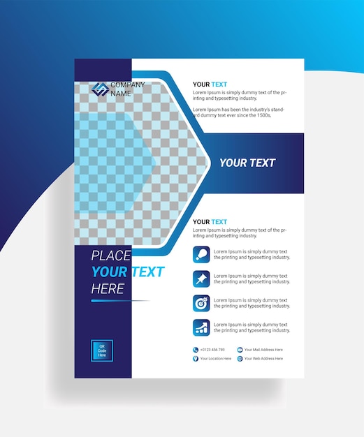 Corporate business flyer layout Modern flier template design for business