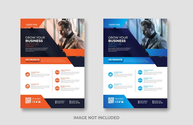 Corporate business flyer leaflet design template