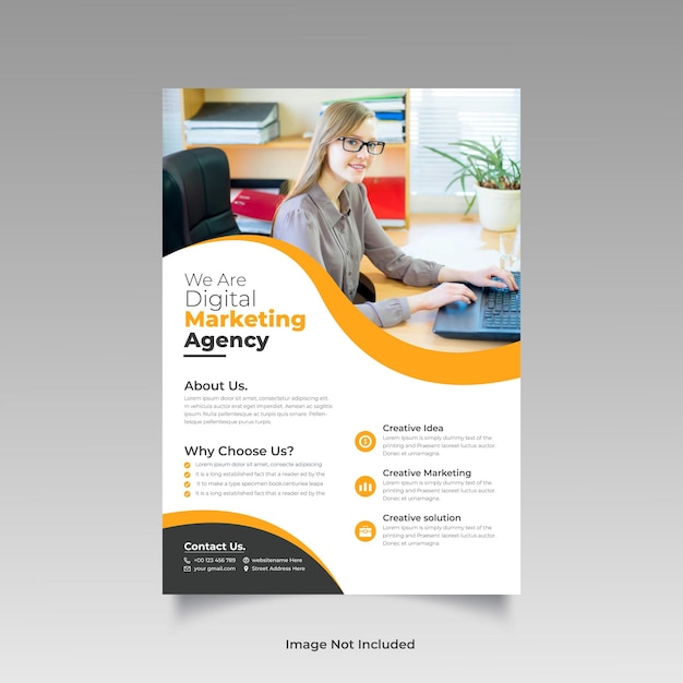 Corporate business flyer modern business flyer template and Multipurpose marketing corporate flyer