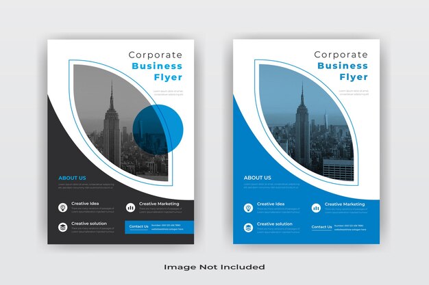 Vector corporate business flyer or modern business flyer template