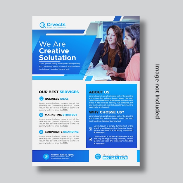 Corporate business flyer modern design