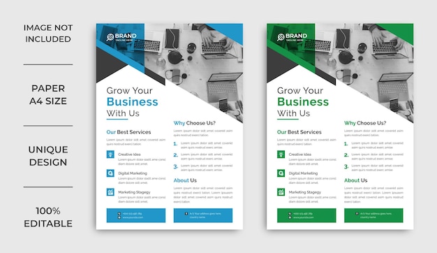 Corporate business flyer ontwerp