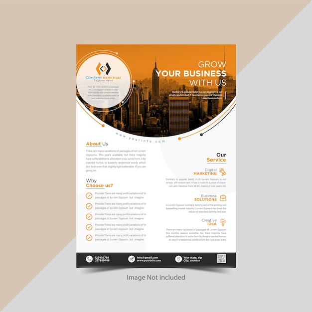 Corporate business flyer ontwerp