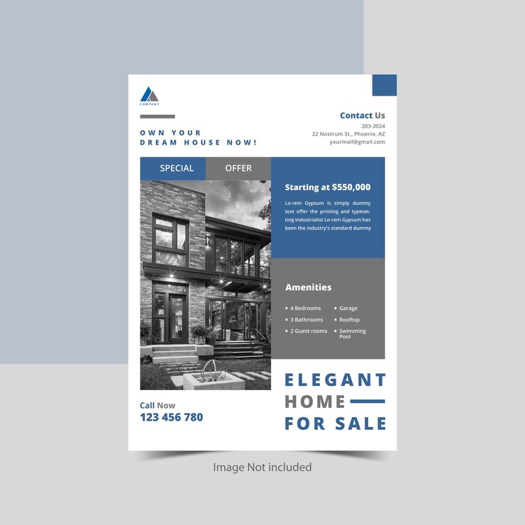 Vector corporate business flyer ontwerp