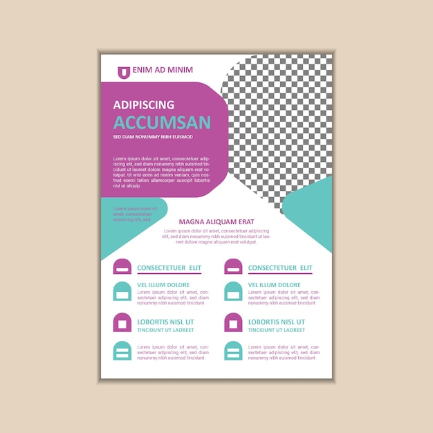 Corporate business flyer ontwerp