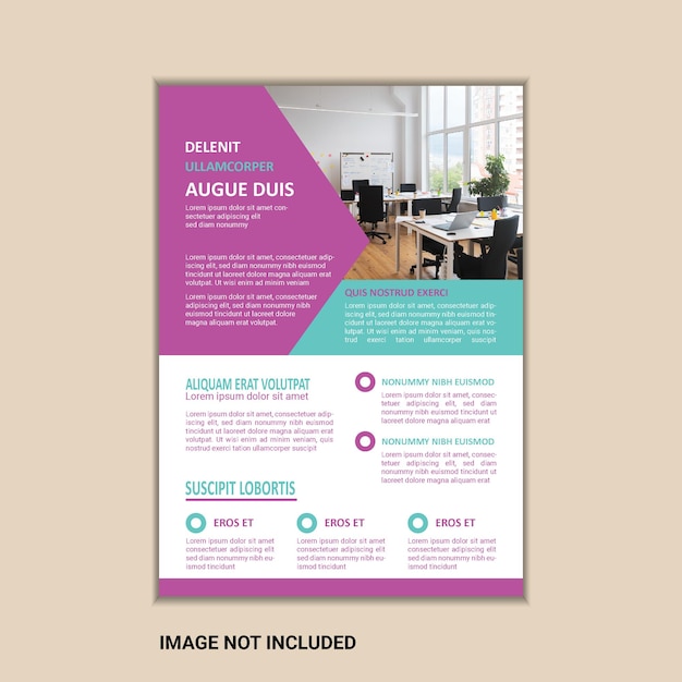 Corporate business flyer ontwerp