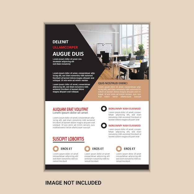 Corporate business flyer ontwerp