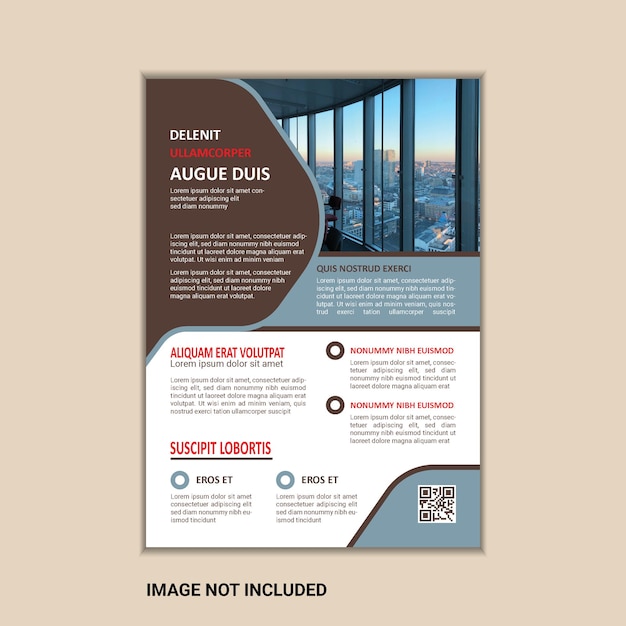 Corporate business flyer ontwerp