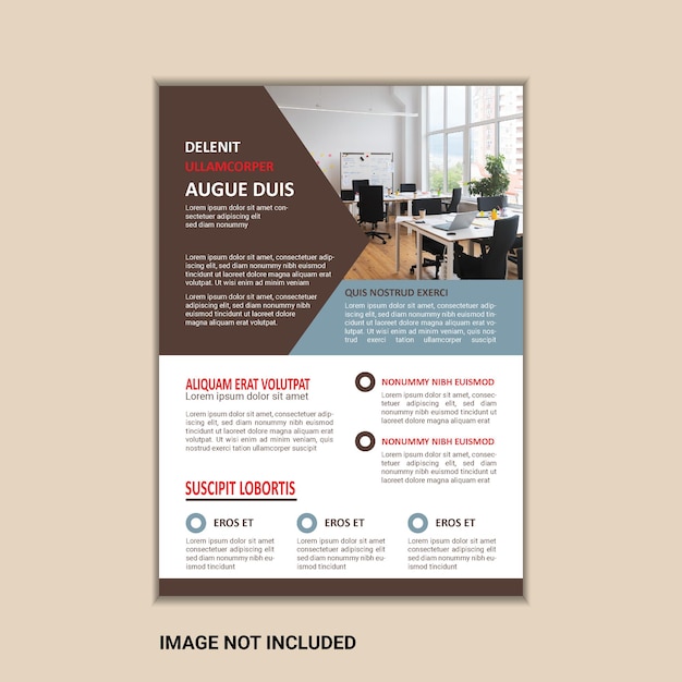 Corporate business flyer ontwerp