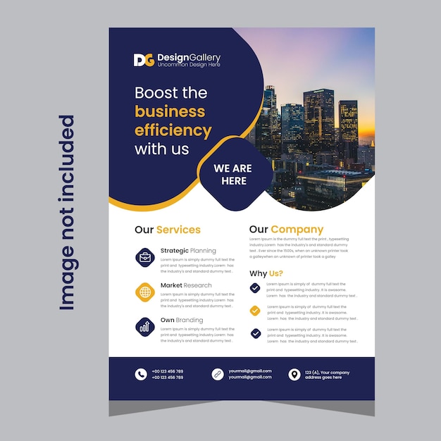 Corporate business flyer ontwerp