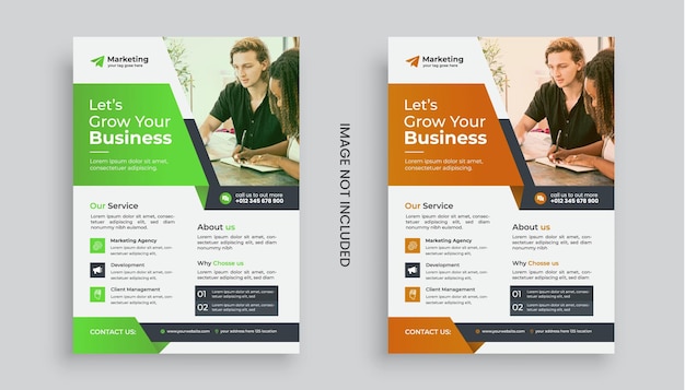 Corporate business flyer post template design