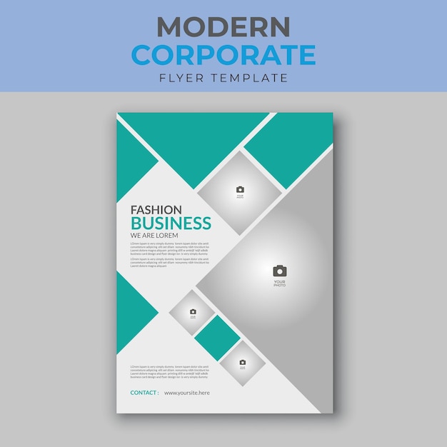 Vector corporate business flyer poster brochure design layout background, vector template in a4 size vector