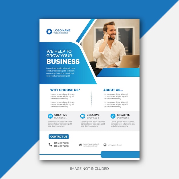 Corporate Business flyer poster design template