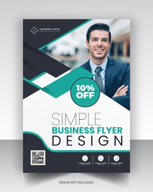 Corporate Business Flyer poster pamflet brochure cover ontwerp lay-out achtergrond twee kleuren schema vector sjabloon in A4-formaat