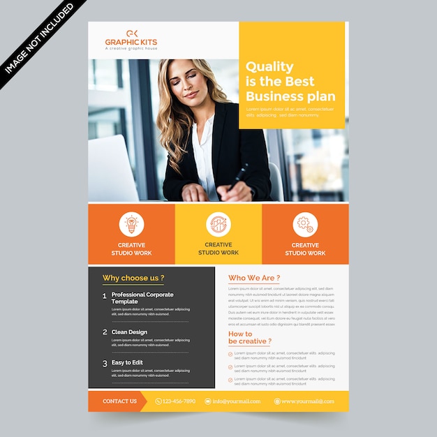  Corporate business flyer Premium