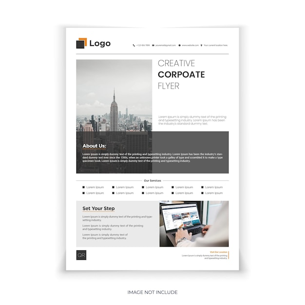 Vector corporate business flyer professional business flyer creative business flyer template